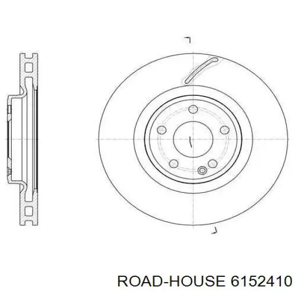 Передние тормозные диски 6152410 Road House