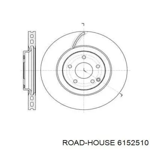 Передние тормозные диски 6152510 Road House