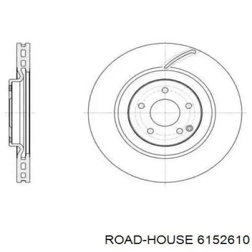 Передние тормозные диски 6152610 Road House