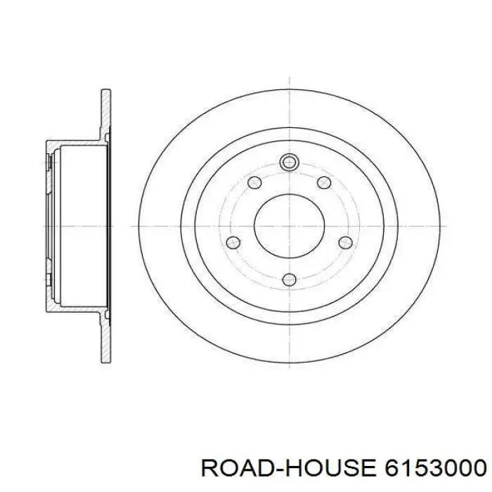 6153000 Road House диск тормозной задний