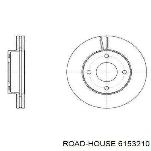 Передние тормозные диски 6153210 Road House