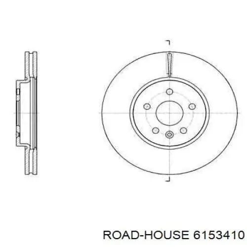 Передние тормозные диски 6153410 Road House