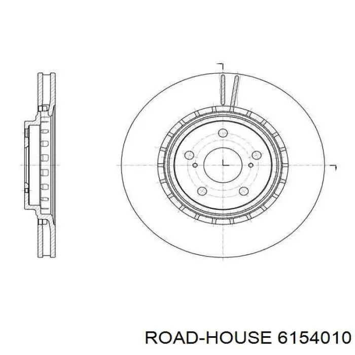 Передние тормозные диски 6154010 Road House