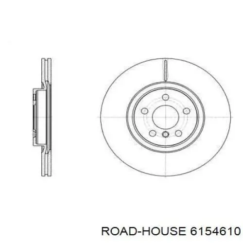 61546.10 Road House disco do freio dianteiro