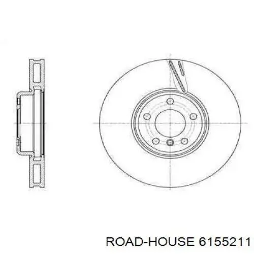 Передние тормозные диски 6155211 Road House