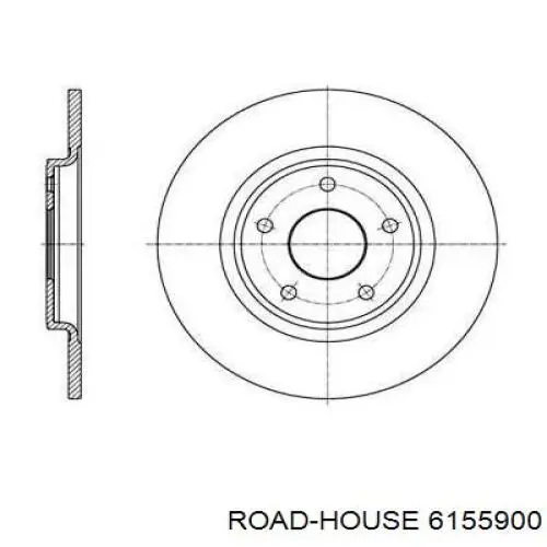 Тормозные диски 6155900 Road House