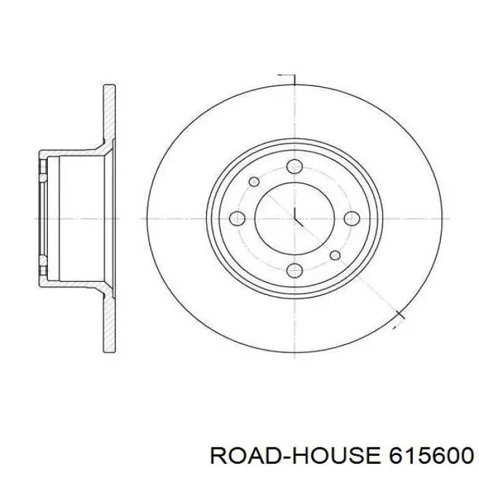 6156.00 Road House диск тормозной передний