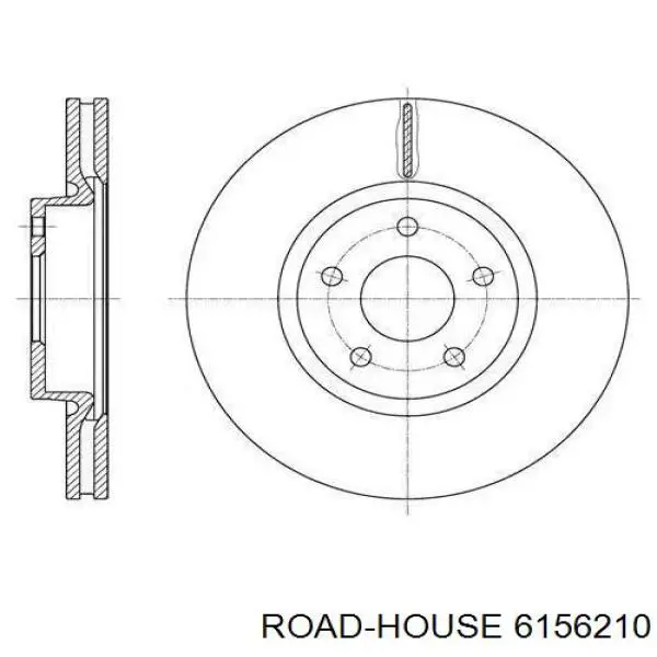 Передние тормозные диски 6156210 Road House