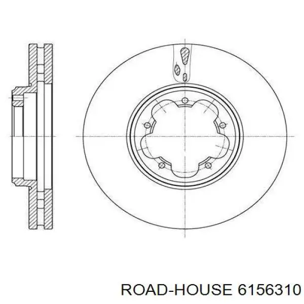 6156310 Road House disco do freio dianteiro