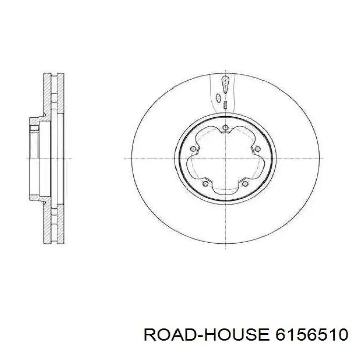 61565.10 Road House disco do freio dianteiro