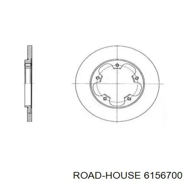 Тормозные диски 6156700 Road House