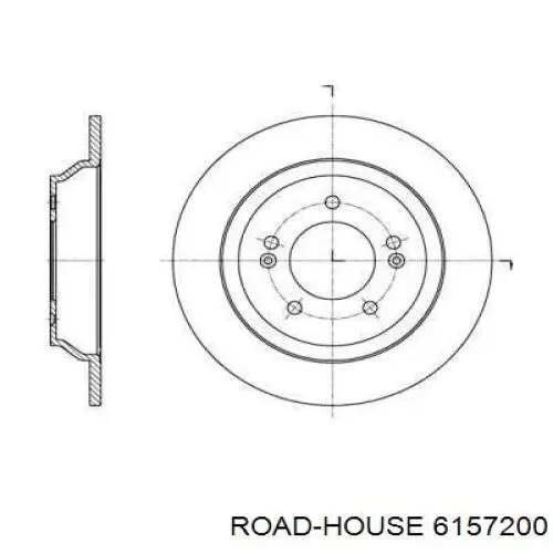 Тормозные диски 6157200 Road House