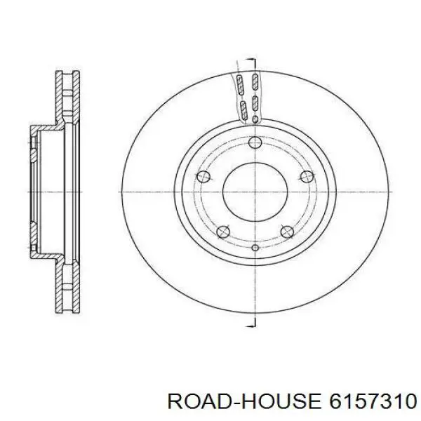 Передние тормозные диски 6157310 Road House