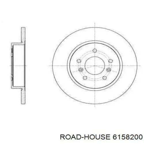 Тормозные диски 6158200 Road House