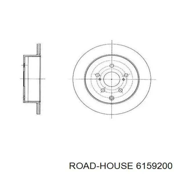 Тормозные диски 6159200 Road House