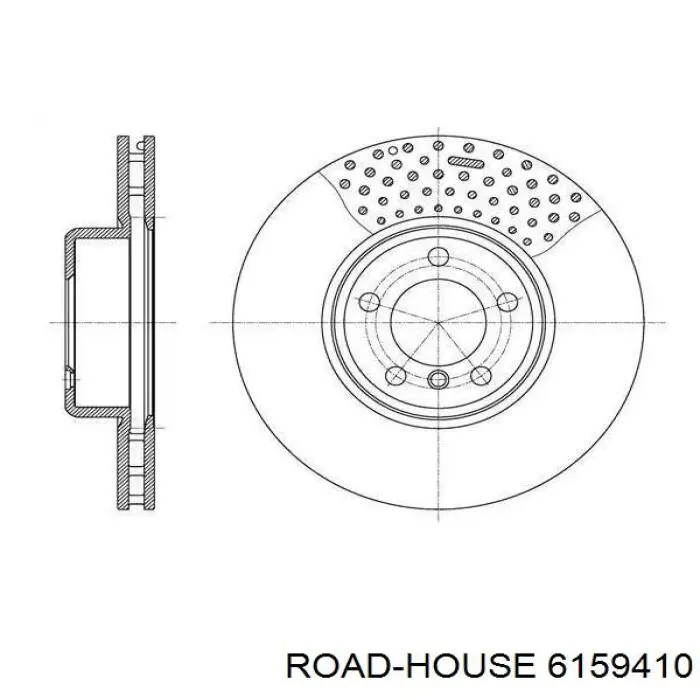 Передние тормозные диски 6159410 Road House