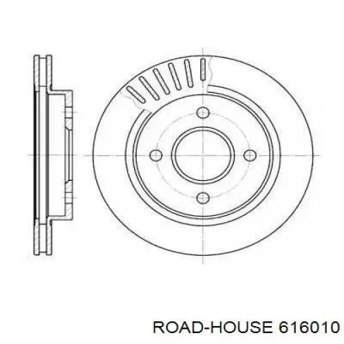 616010 Road House диск тормозной задний