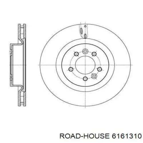 Передние тормозные диски 6161310 Road House