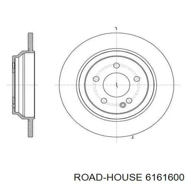 61616.00 Road House disco do freio traseiro