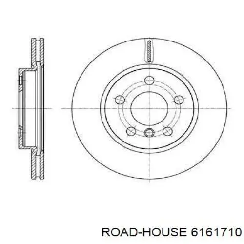 Передние тормозные диски 6161710 Road House