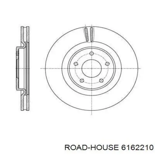 Передние тормозные диски 6162210 Road House