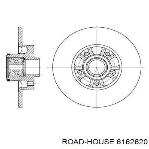 Тормозные диски 6162620 Road House