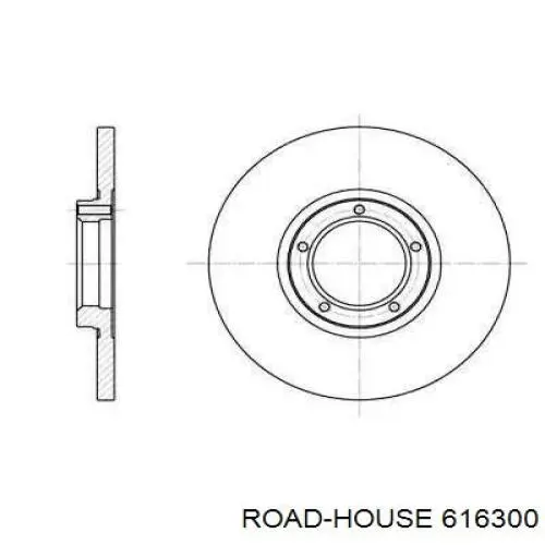 Передние тормозные диски 616300 Road House