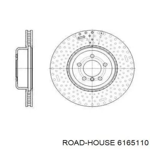 61651.10 Road House disco do freio dianteiro