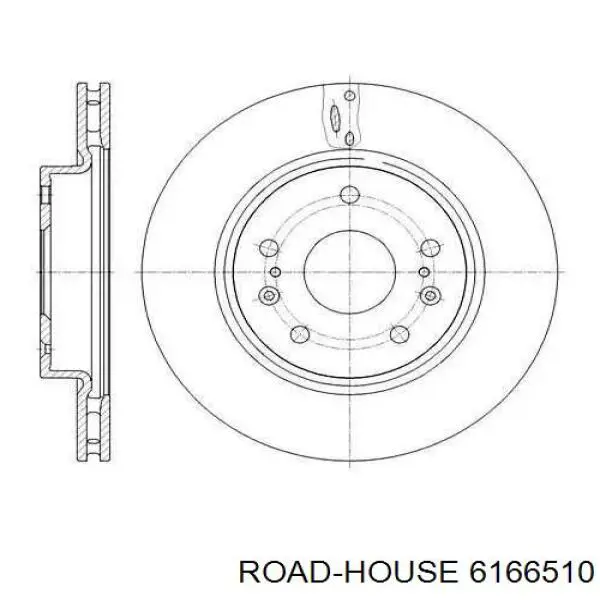 61665.10 Road House disco do freio dianteiro