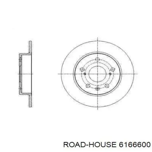 Тормозные диски 6166600 Road House