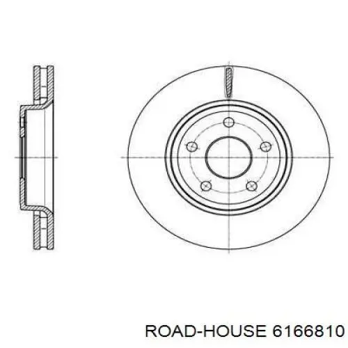 Передние тормозные диски 6166810 Road House