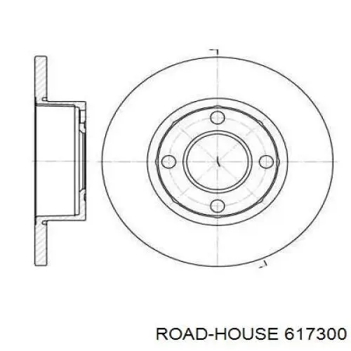 Передние тормозные диски 617300 Road House