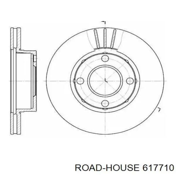 6177.10 Road House тормозные диски