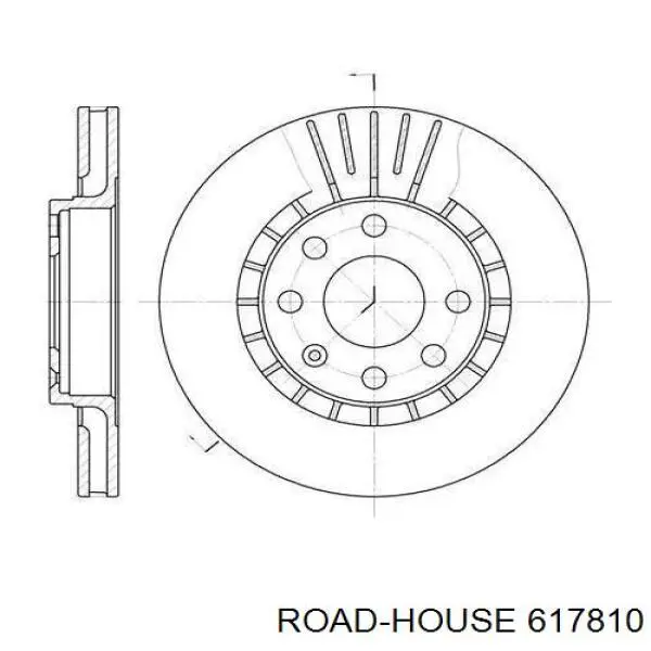 6178.10 Road House диск тормозной передний