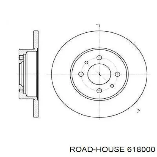 Передние тормозные диски 618000 Road House