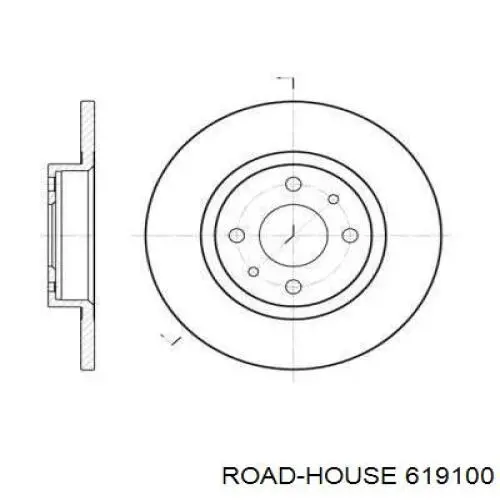 6191.00 Road House передние тормозные диски