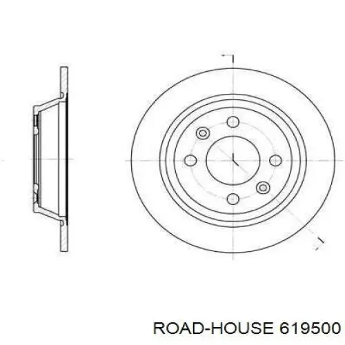 Тормозные диски 619500 Road House