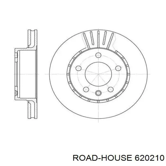 Передние тормозные диски 620210 Road House