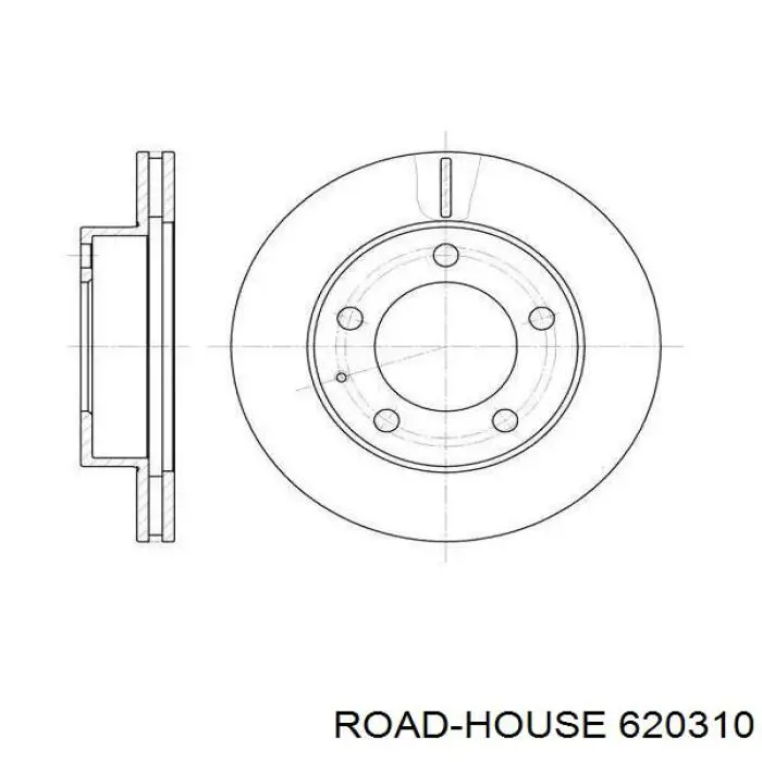 6203.10 Road House диск тормозной передний