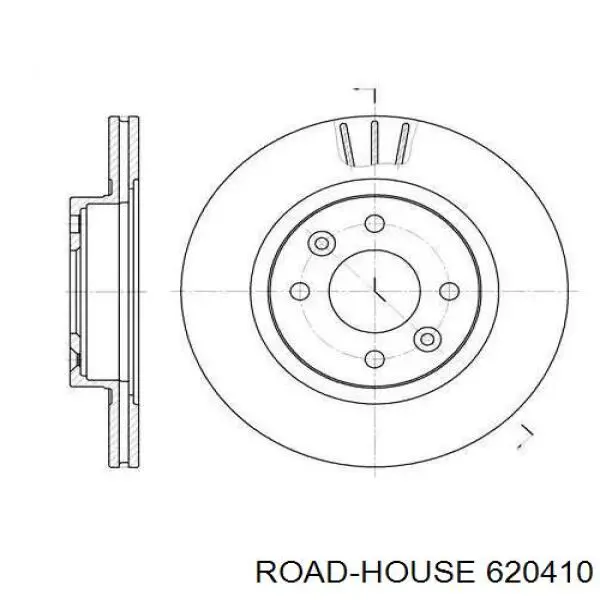 620410 Road House диск тормозной передний