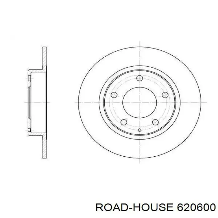 620600 Road House диск тормозной задний