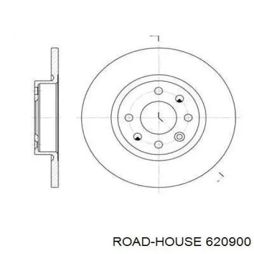 620900 Road House диск тормозной передний