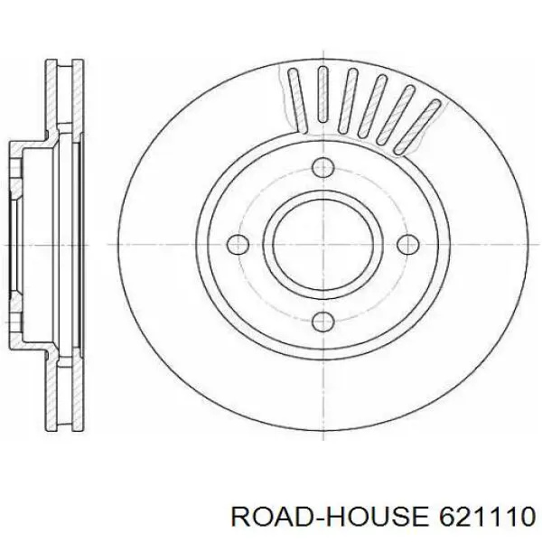 Передние тормозные диски 621110 Road House