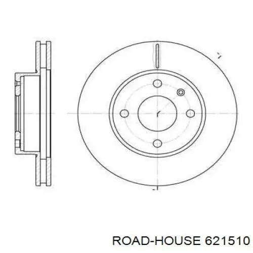 621510 Road House диск тормозной передний
