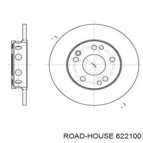 622100 Road House диск тормозной передний