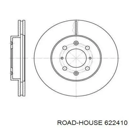 6224.10 Road House диск тормозной передний