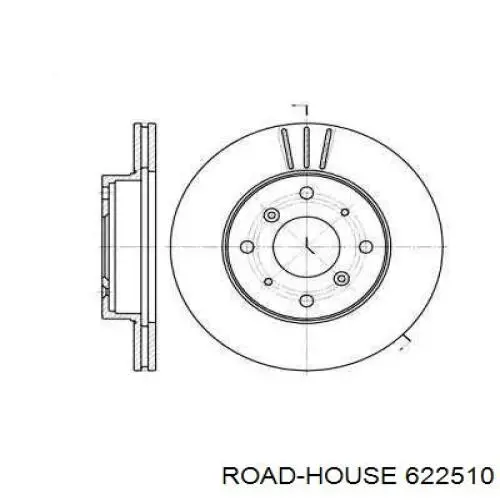 Передние тормозные диски 622510 Road House