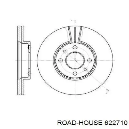 Передние тормозные диски 622710 Road House