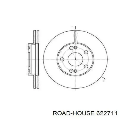 Передние тормозные диски 622711 Road House