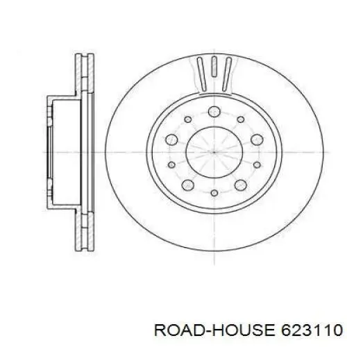 623110 Road House диск тормозной передний